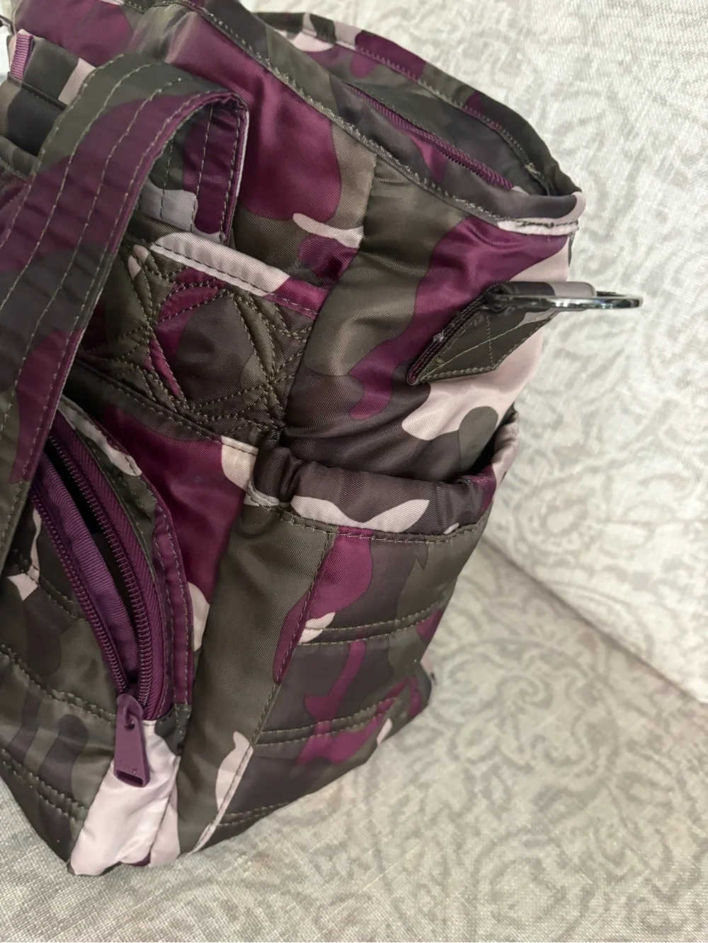 lug Purple Camo Quilted Tote
